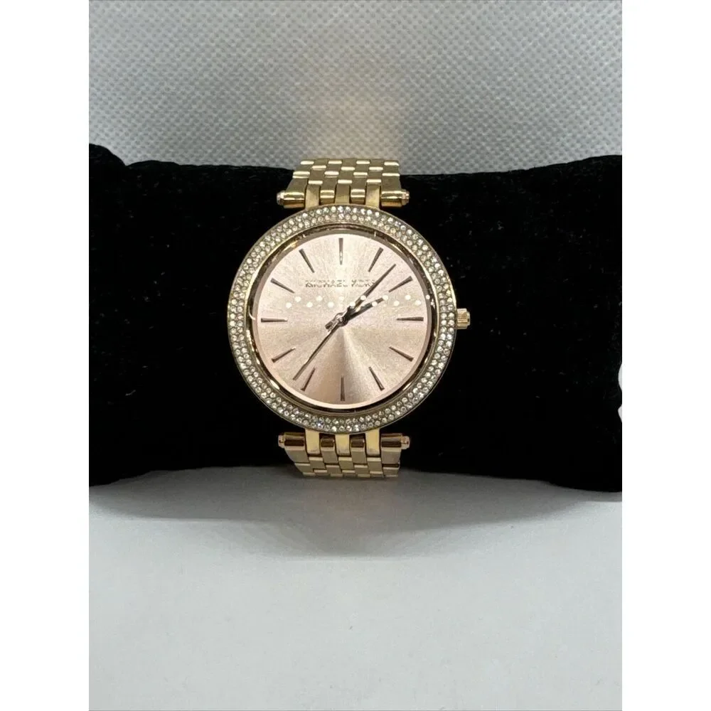 Michael Kors Darci MK3192 Womens Rose Gold Analog Dial Quartz Wrist Watch JNA415